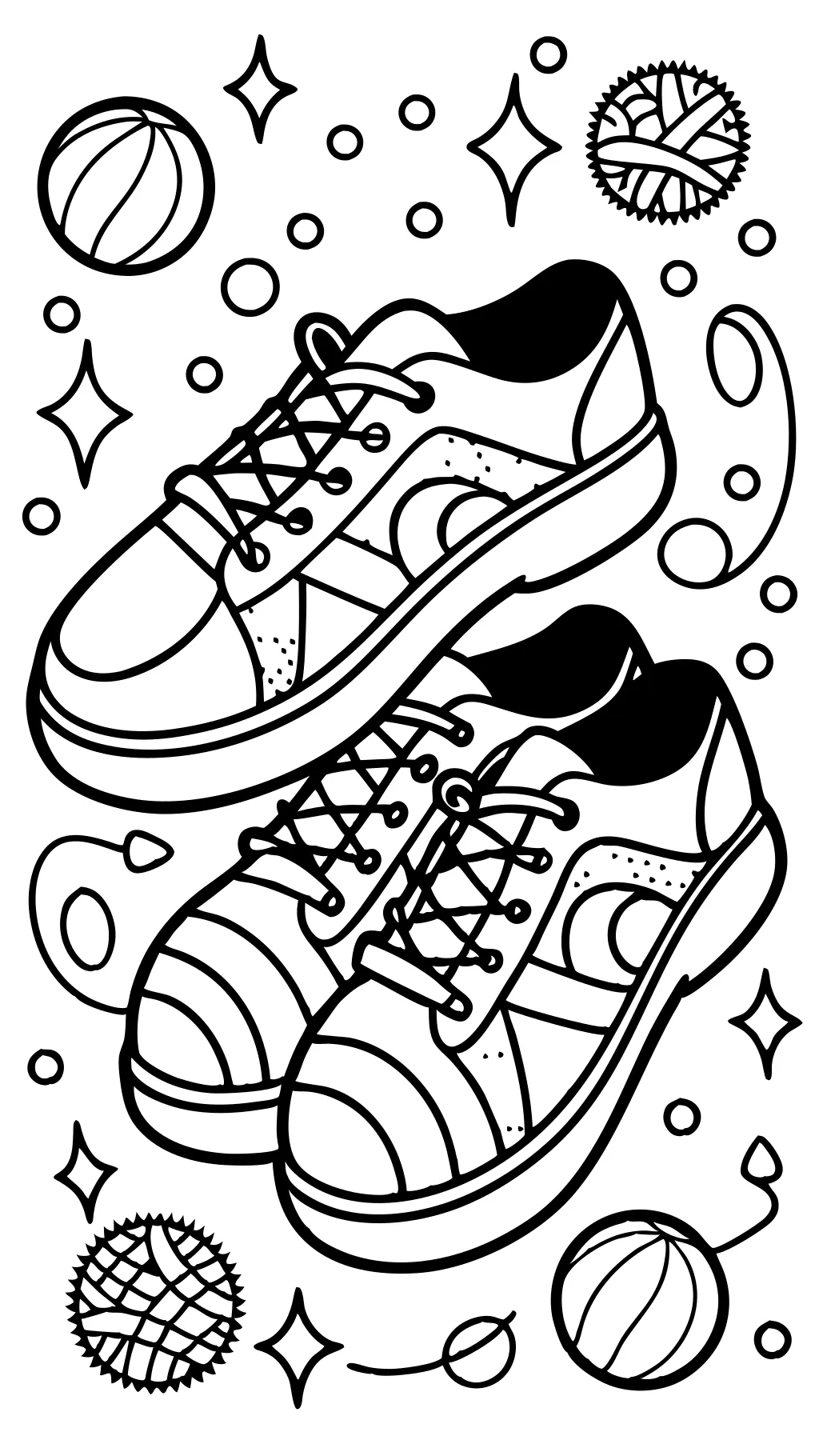 coloring pages tennis shoes